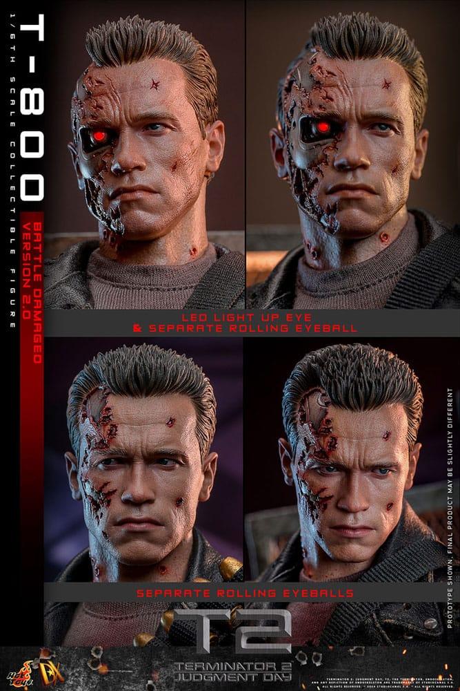 Hot Toys TERMINATOR 2 T-800 Battle Damaged 2.0 FIGURE 1/6