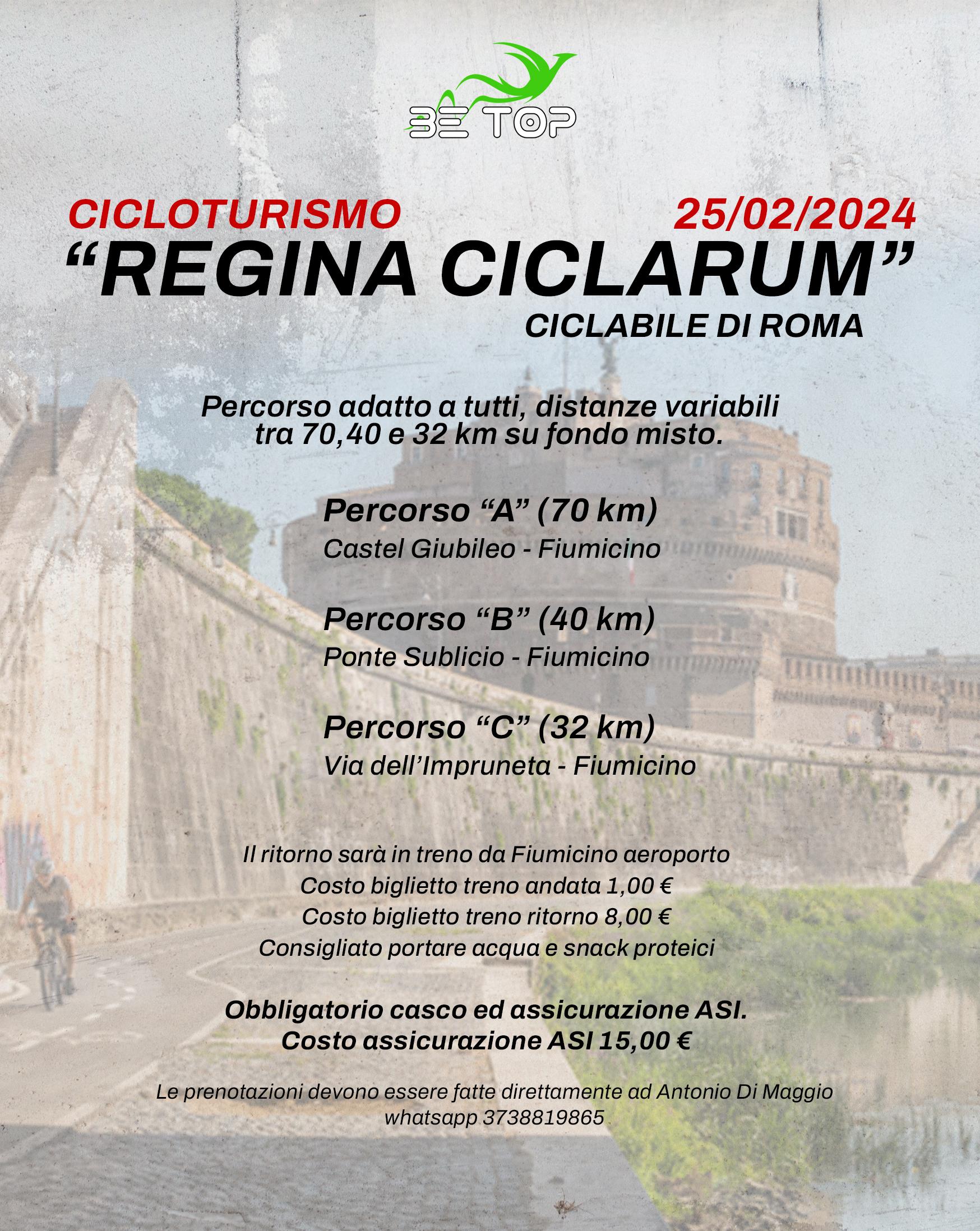 Ciclabile di Roma “REGINA CICLARUM” 25 febbraio 2024