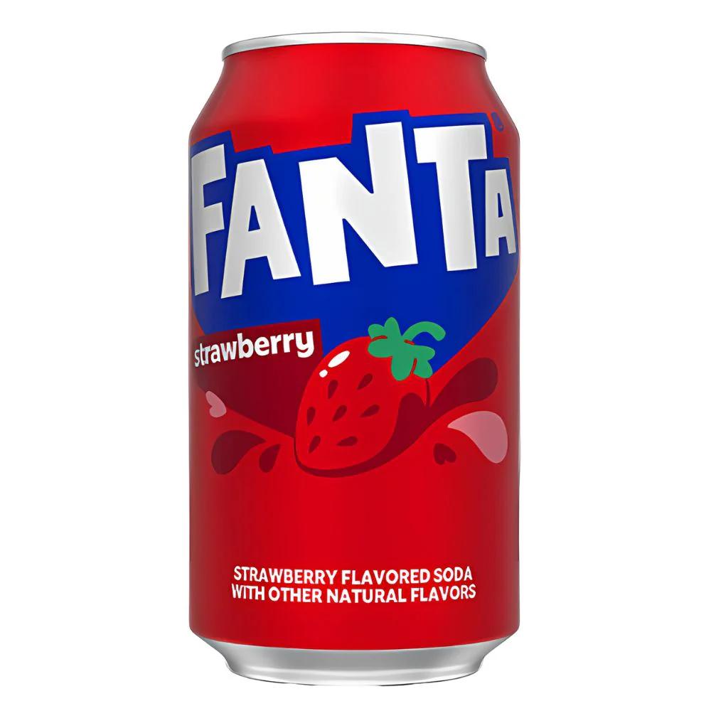 Fanta Strawberry, bevanda alla fragola da 355 ml (confezione da 12)