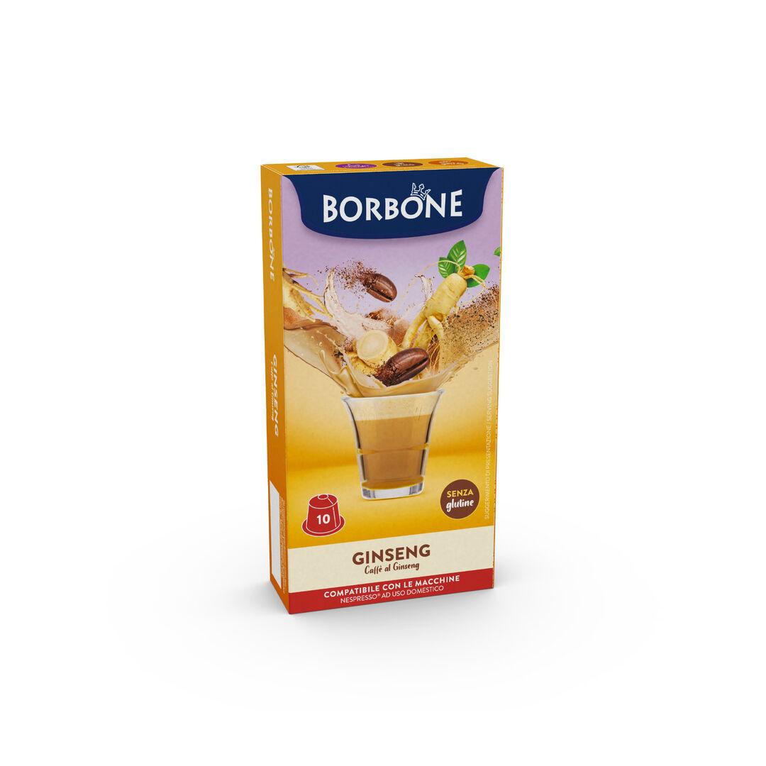 10 Capsulas Borbone Soluble Leche y GINSENG