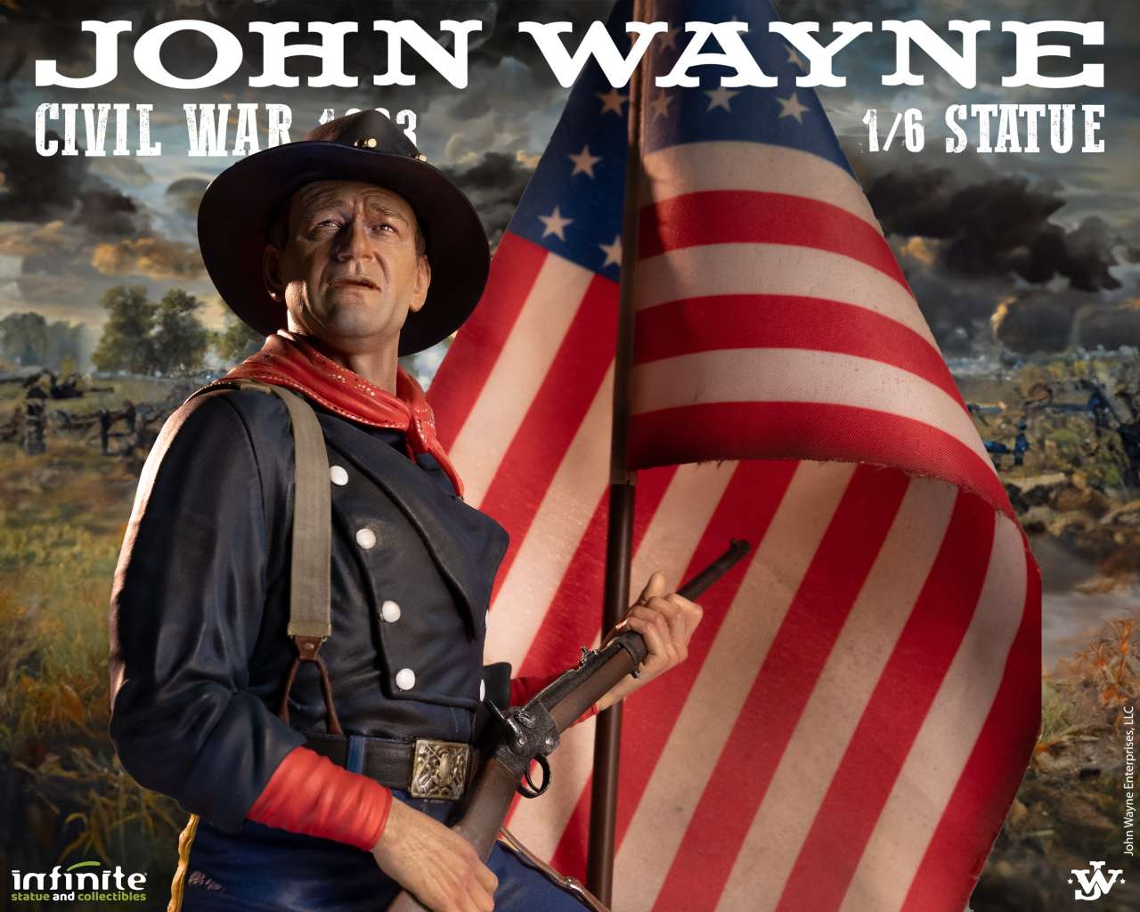 Infinite Statue JOHN WAYNE 1863 Civil War 1/6 RESIN STATUE