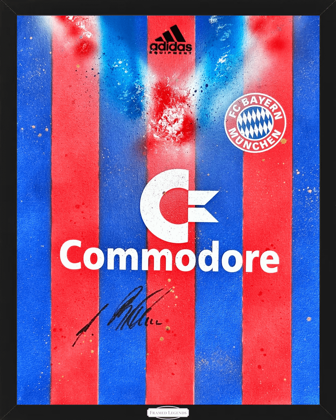 Artwork Bayern Monaco Theme Andreas Brehme Limited Edition