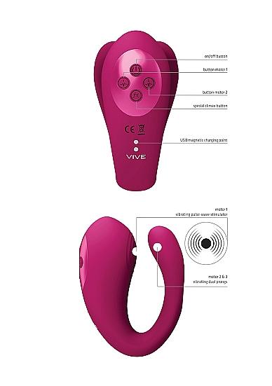 Vive Triple Action Vibator with Clitoral Pulse Wave