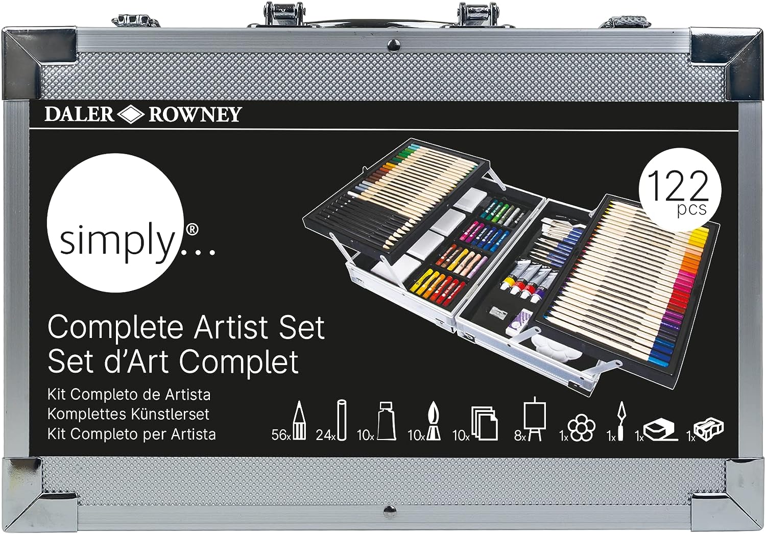 DALER ROWNEY - Kit completo per Artista 122 pezzi