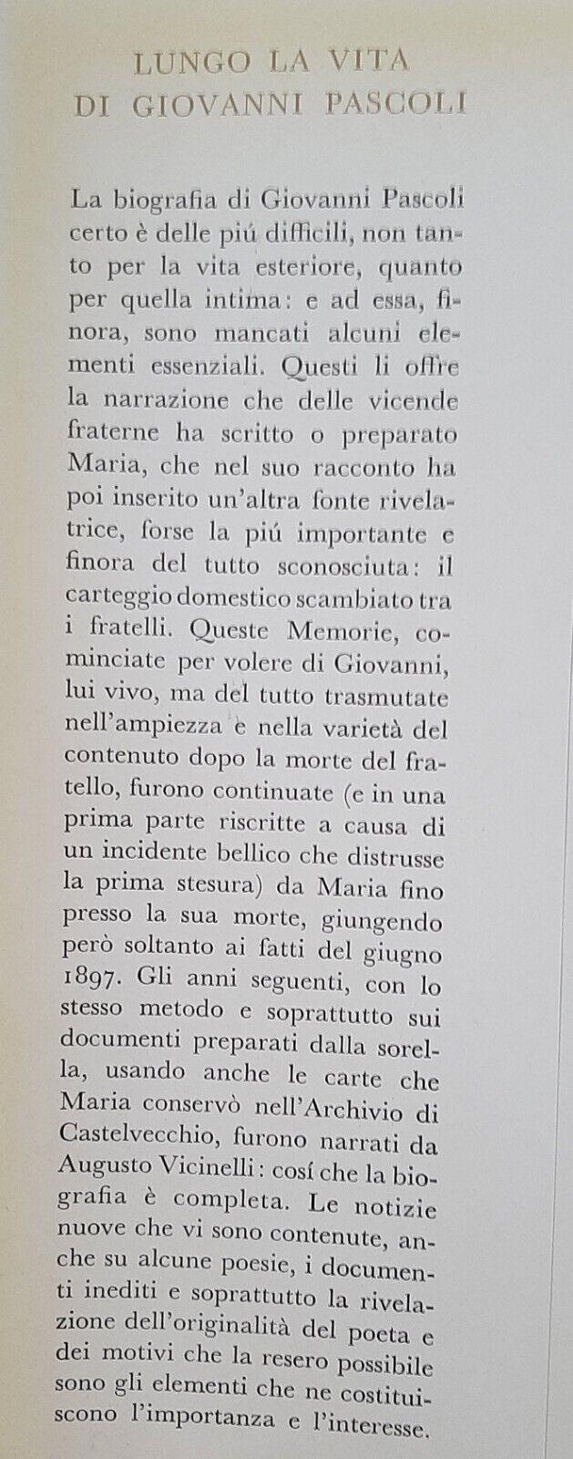 Lungo la vita di Giovanni Pascoli, Maria Pascoli