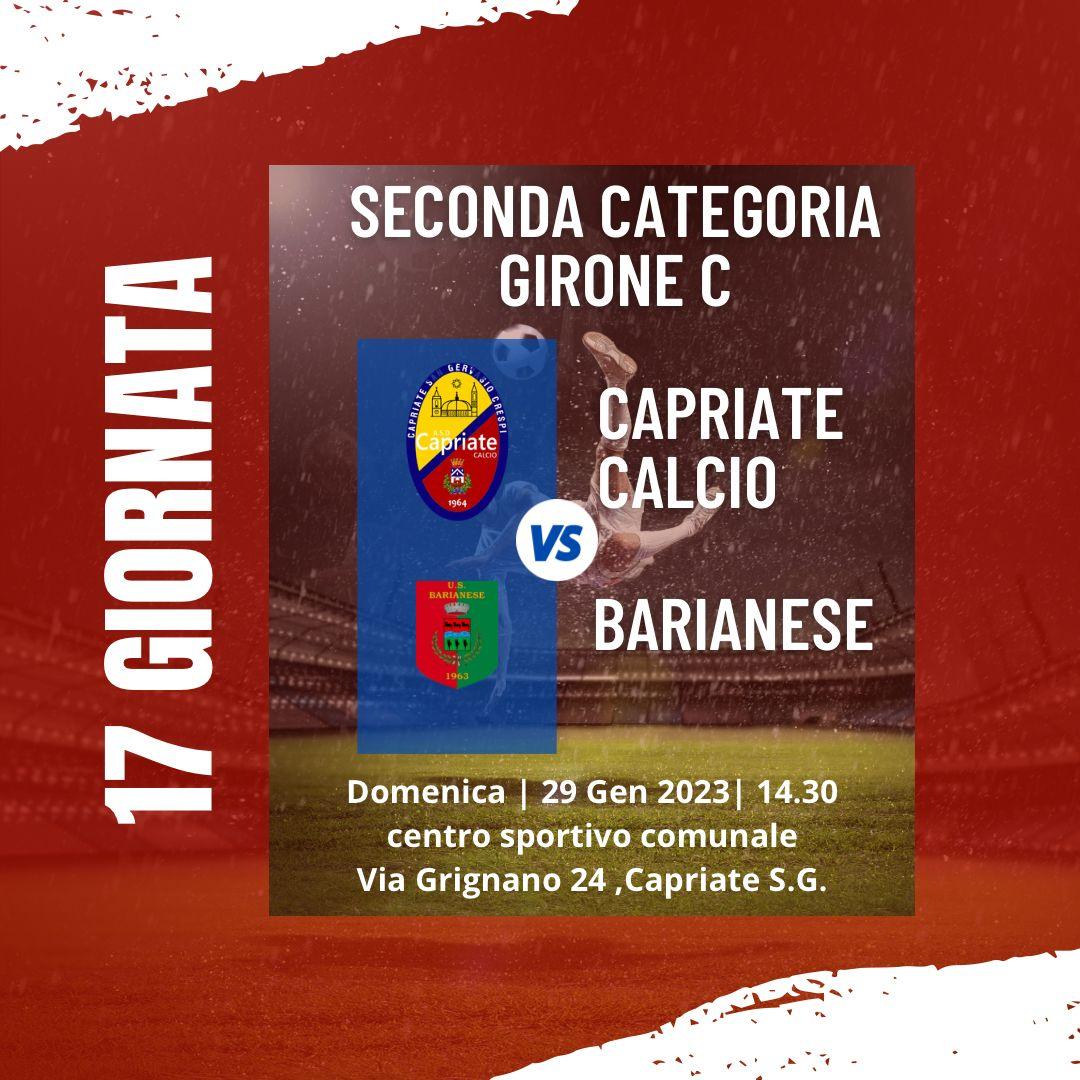 CAPRIATE-BARIANESE: LA PRESENTAZIONE DEL MATCH