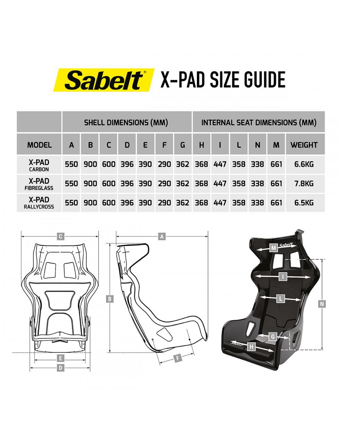 X-PAD RALLYCROSS Sport Seat - Sabelt