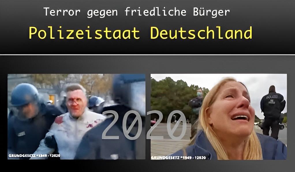 GERMANIA: La polizia tedesca bastarda ed infame come parte di quella italiana che..... (Video)
