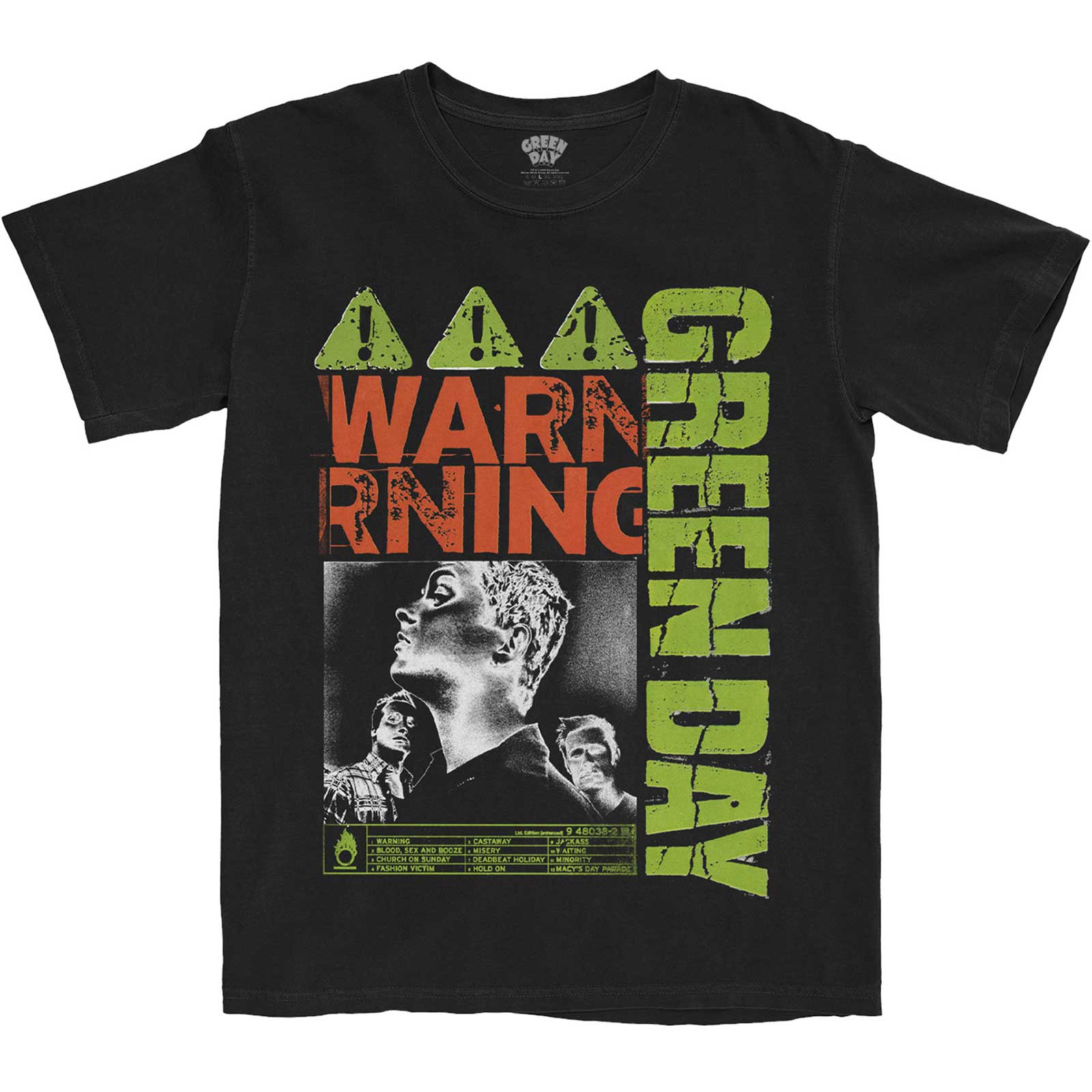 T-shirt Green Day warning
