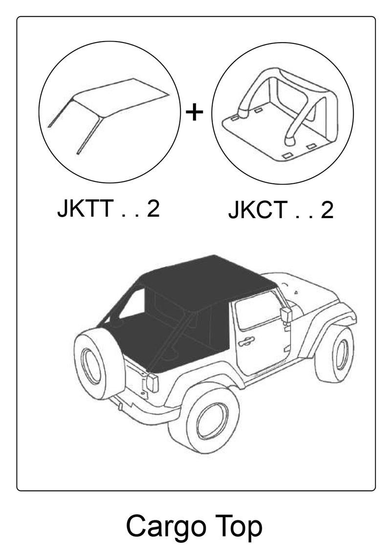 SUNTOP Ultimate Cargo TOP U2 - per Jeep JK 2P