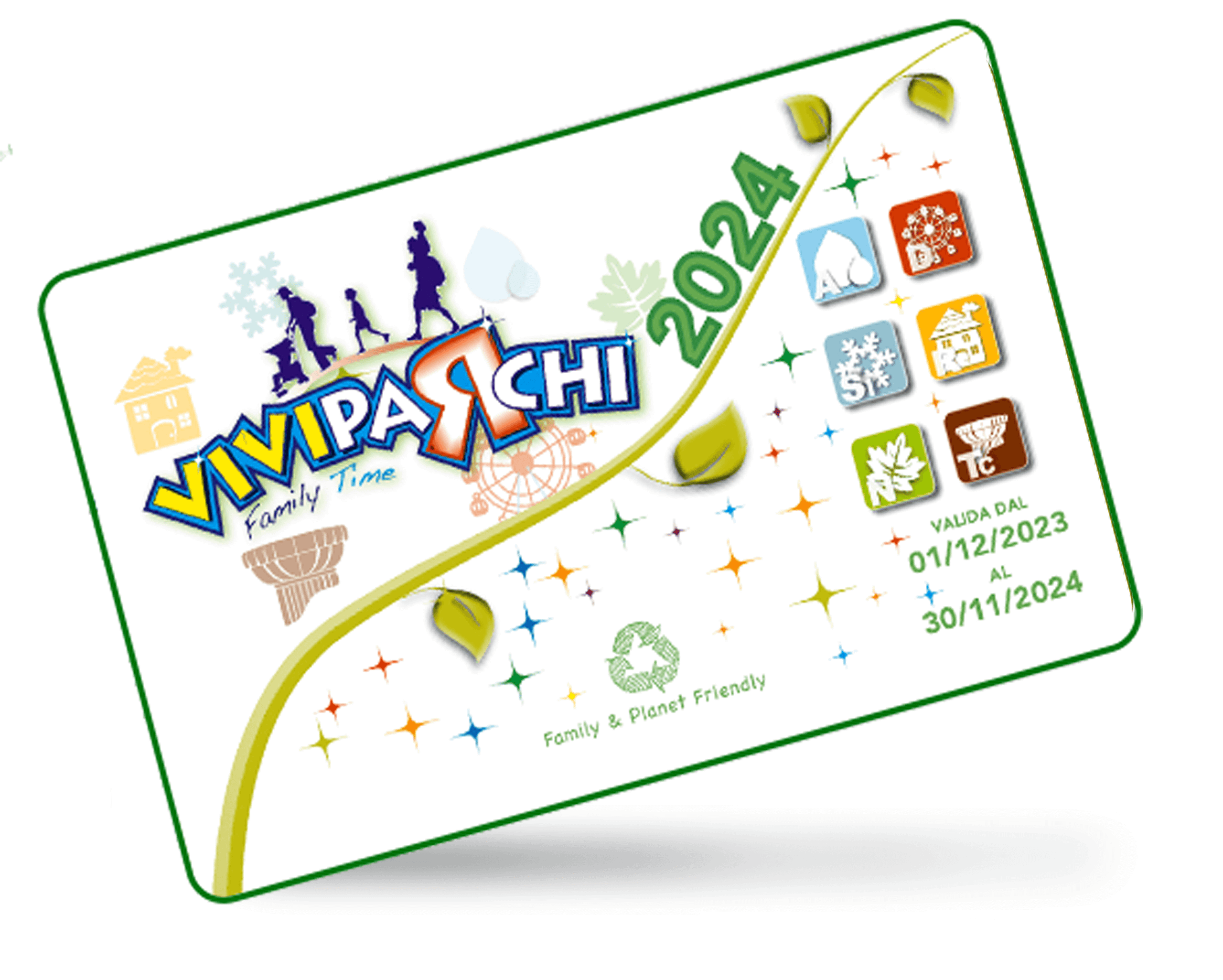 viviparchi card sconti famiglie family time parchi avventura divertimento giochi attrazioni per famiglie