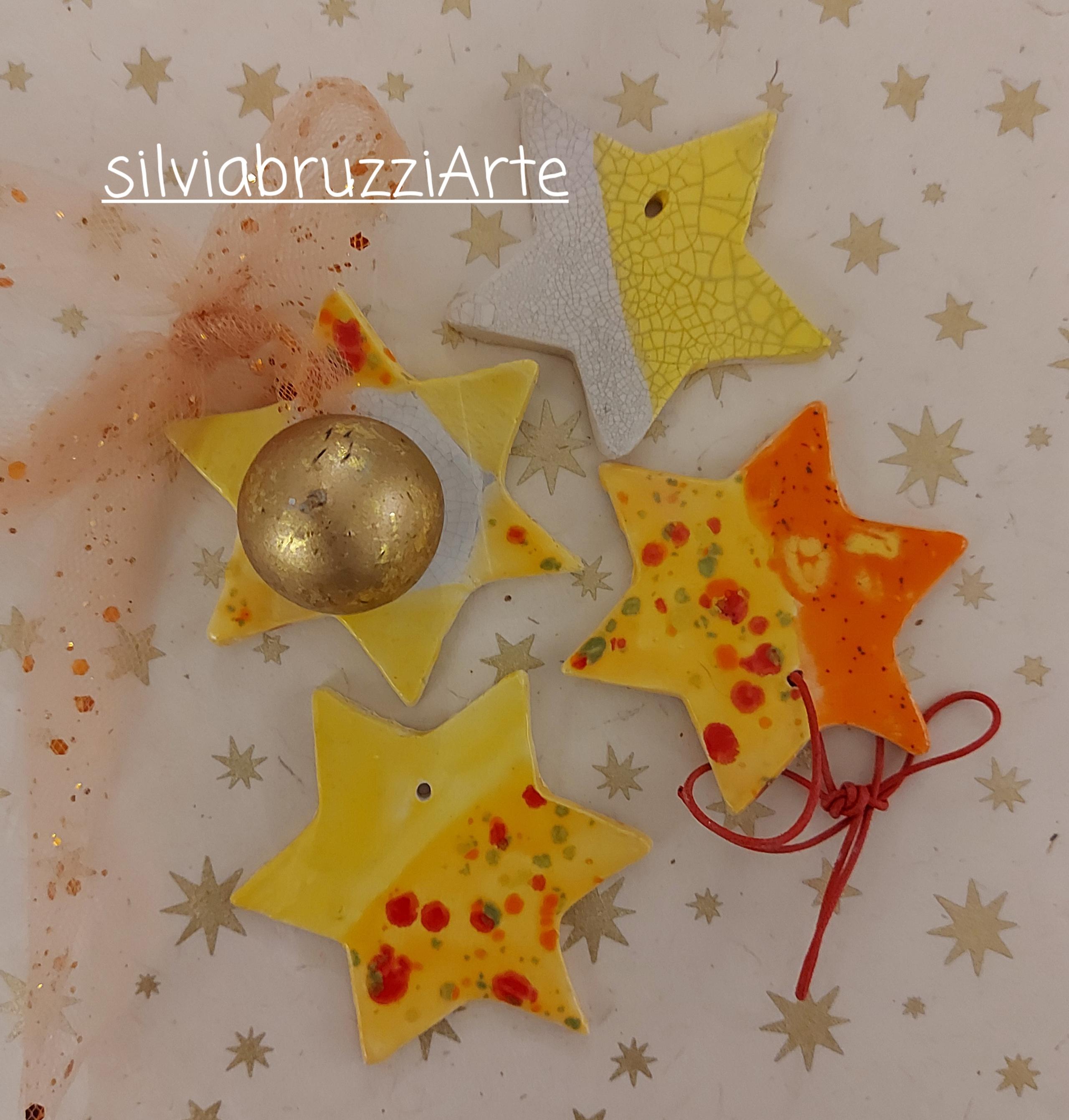 Stelle, Abeti, palline e cuori come segnaposto