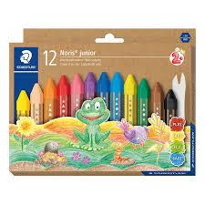 STAEDTLER NORIS JUNIOR 12 PASTELLI A CERA FORMATO EXTRA-JUMBO