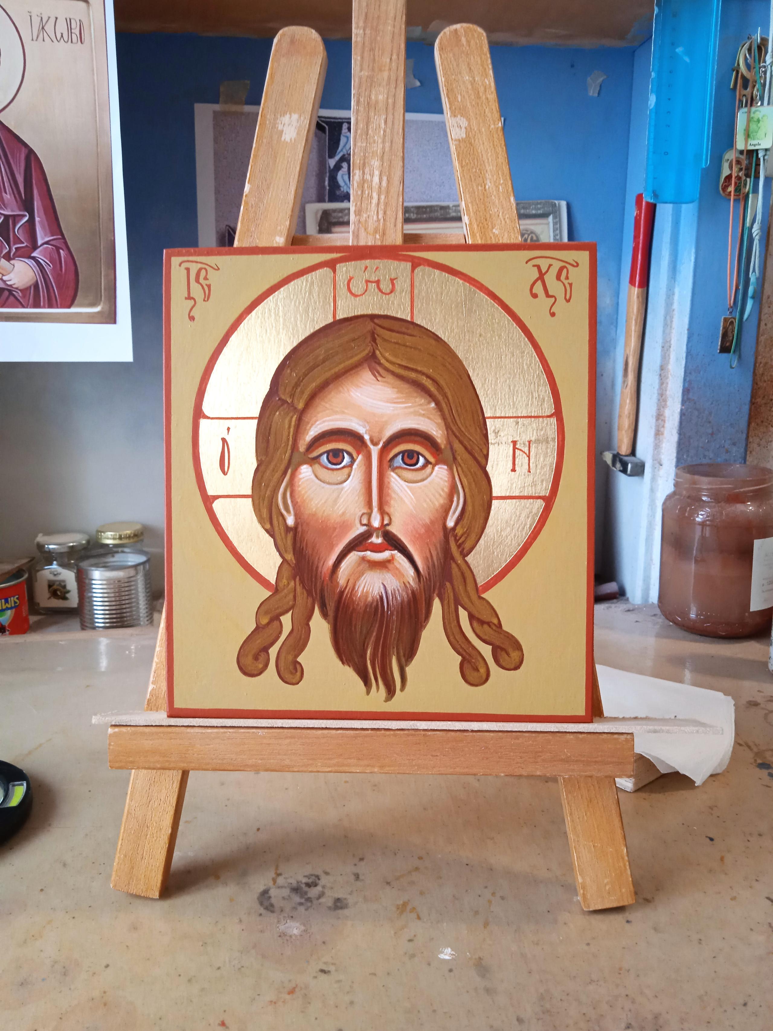 Cristo acheropita dipinto a mano dal laboratorio di atte sacra di Nicola Damiano
