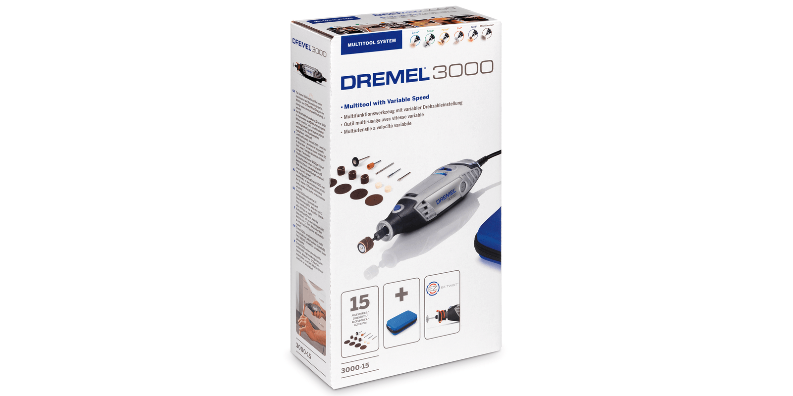 69150- DREMEL® trapano 3000 (3000-15) + 15 accessori