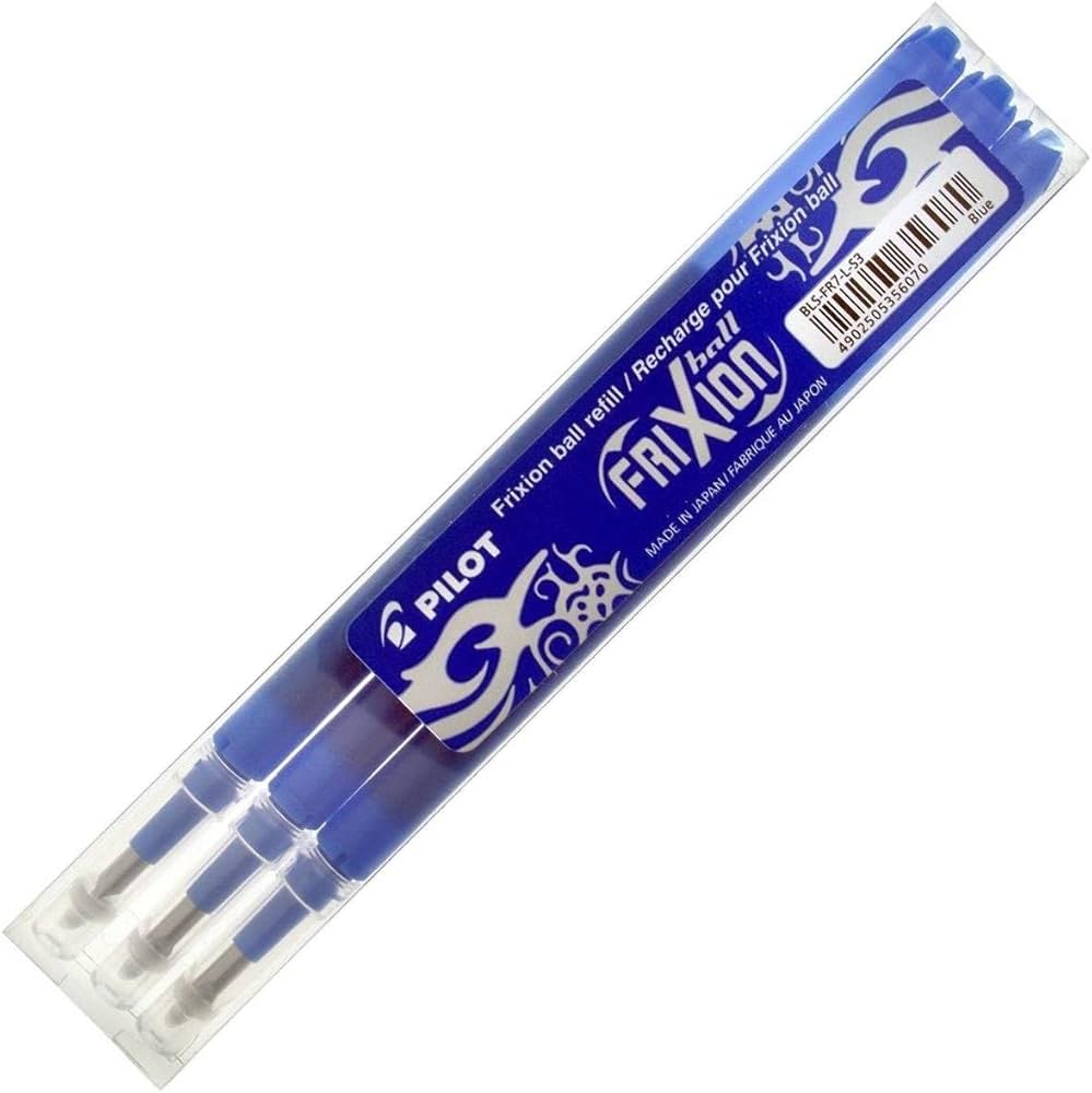 PILOT FRIXION REFILL PER PENNE CANCELLABILI BALL E BALL CLICKER 0.7 BLU