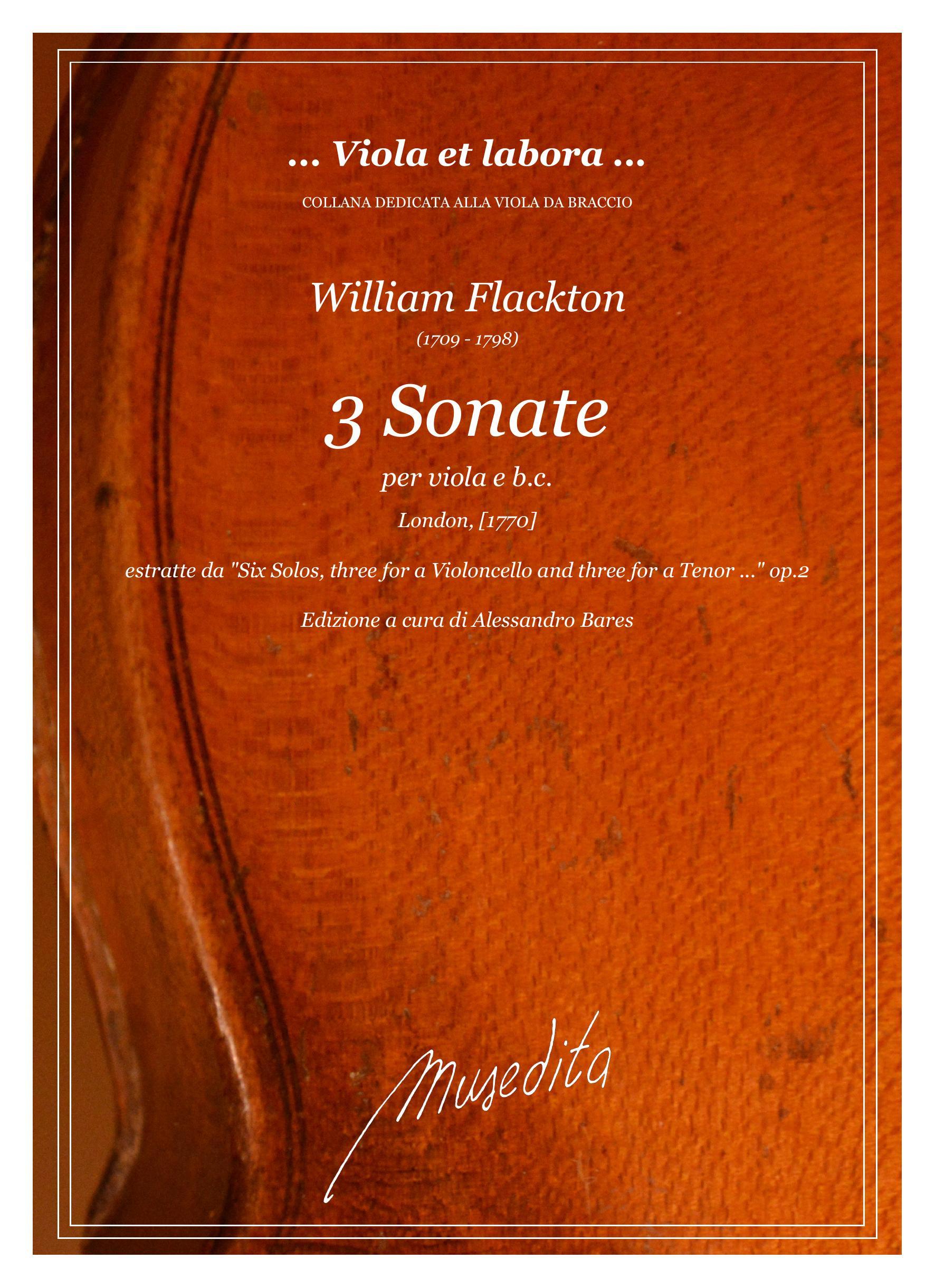 W.Flackton: 3 Sonate (London, [1770])