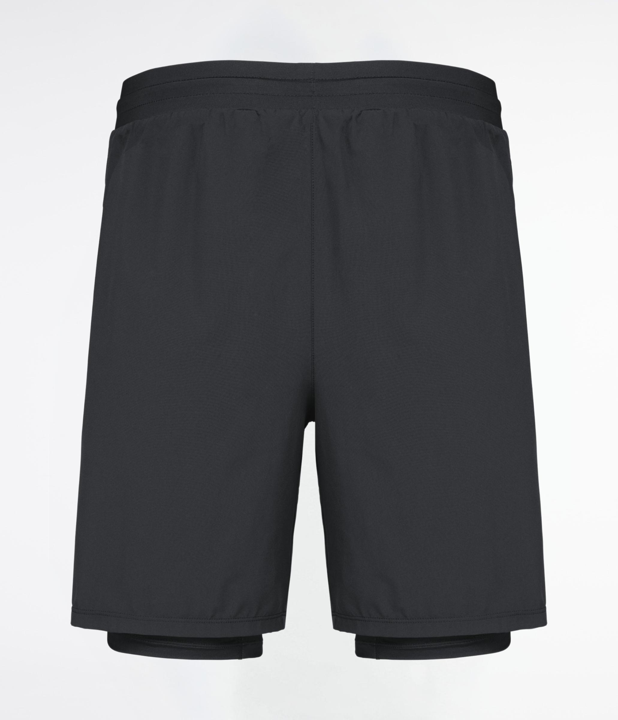 Shorts 2-in-1 con sotto pantaloncino integrato black