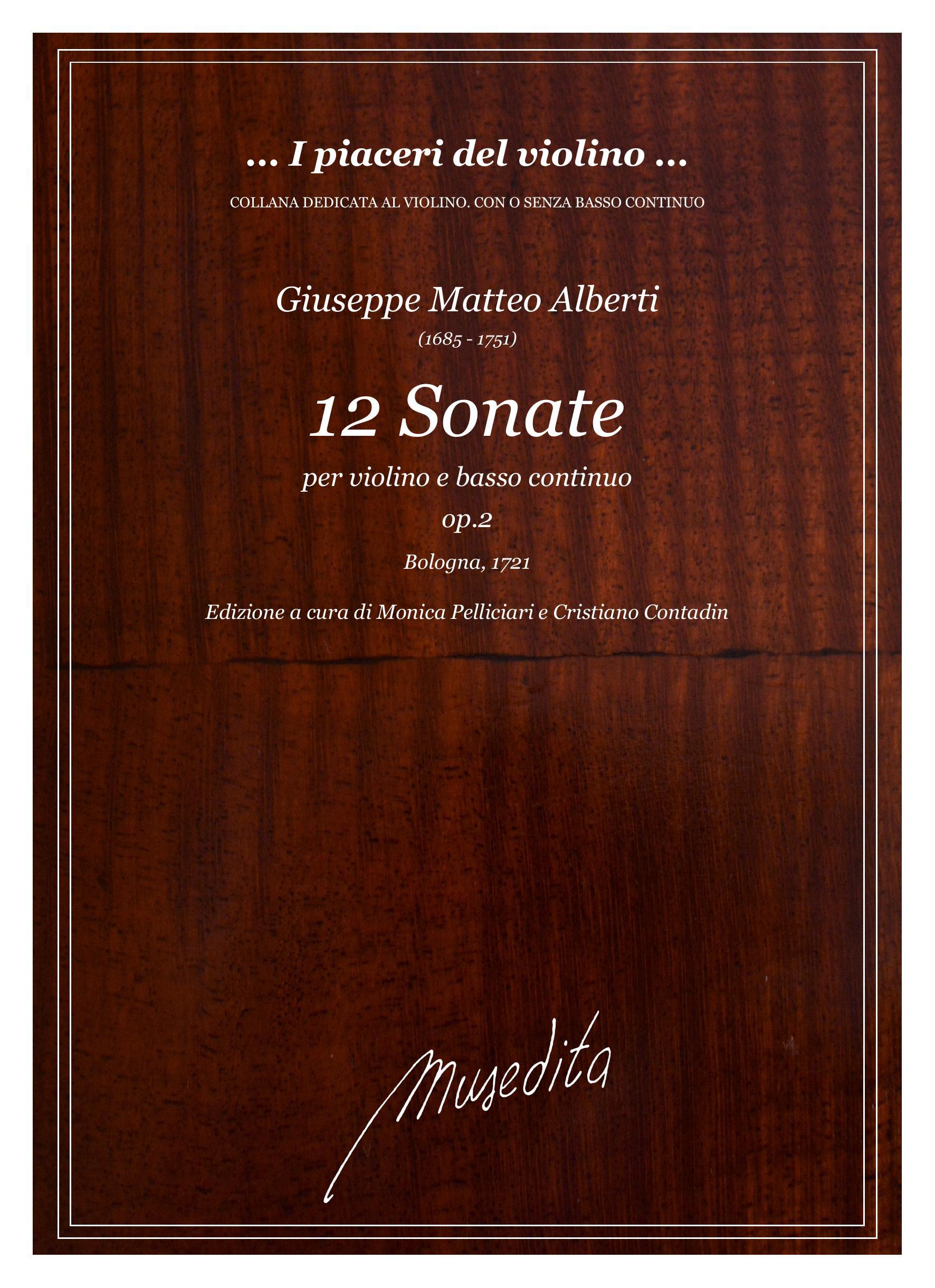 G.M.Alberti: 12 Sonate op.2 (Bologna, 1721)