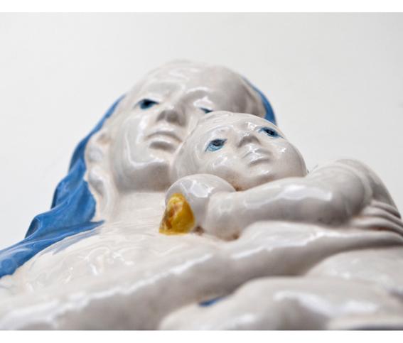 S614 Madonna con Bambino a statua - Robbiana