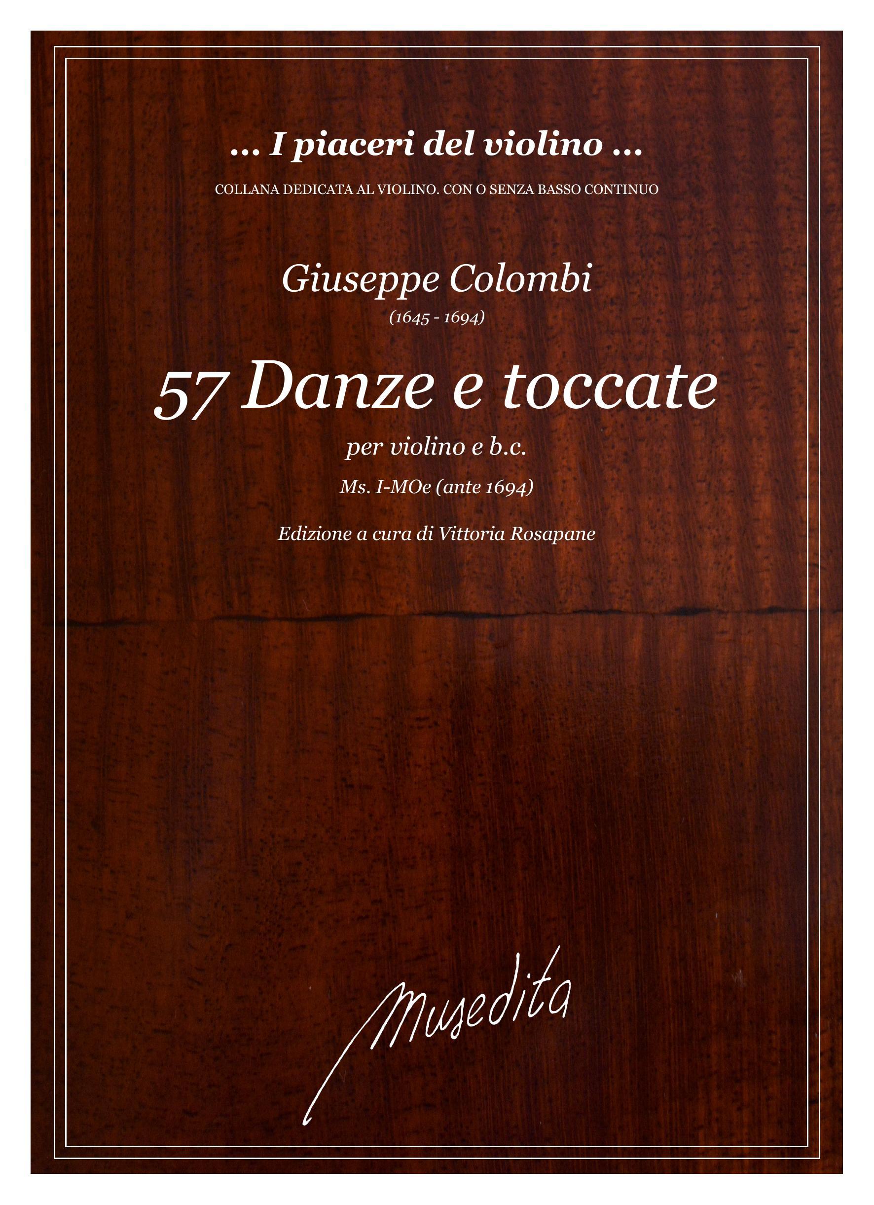 G.Colombi: 57 Danze e Toccate (Ms, I-MOe)