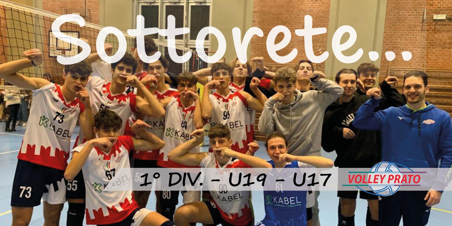 Rubrica 1 DIV - U19-U17: settimana dal 4 al 11/12/22