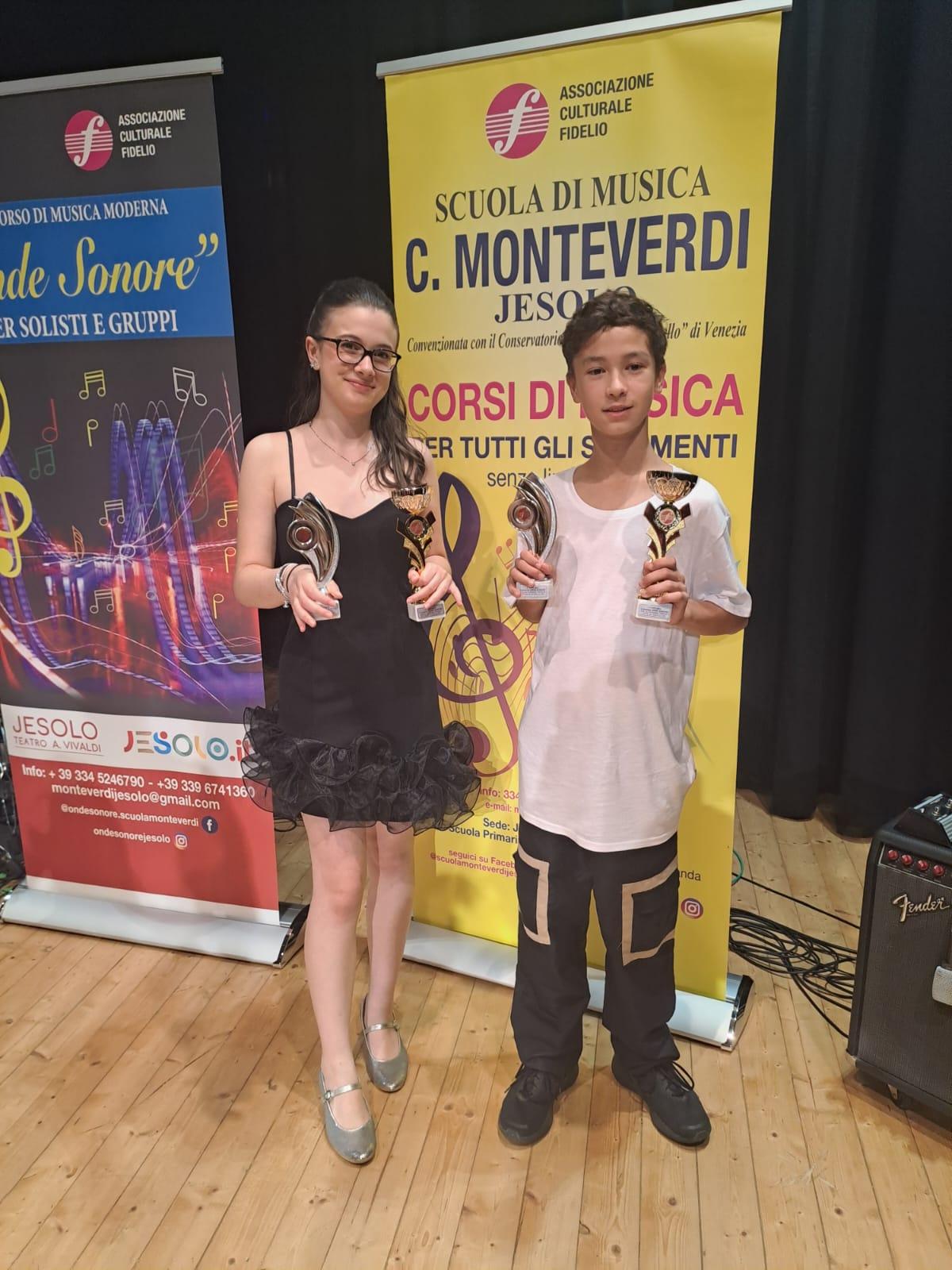 Maria Buoso e Giulio Roman vincono primo premio al Concorso Onde Sonore