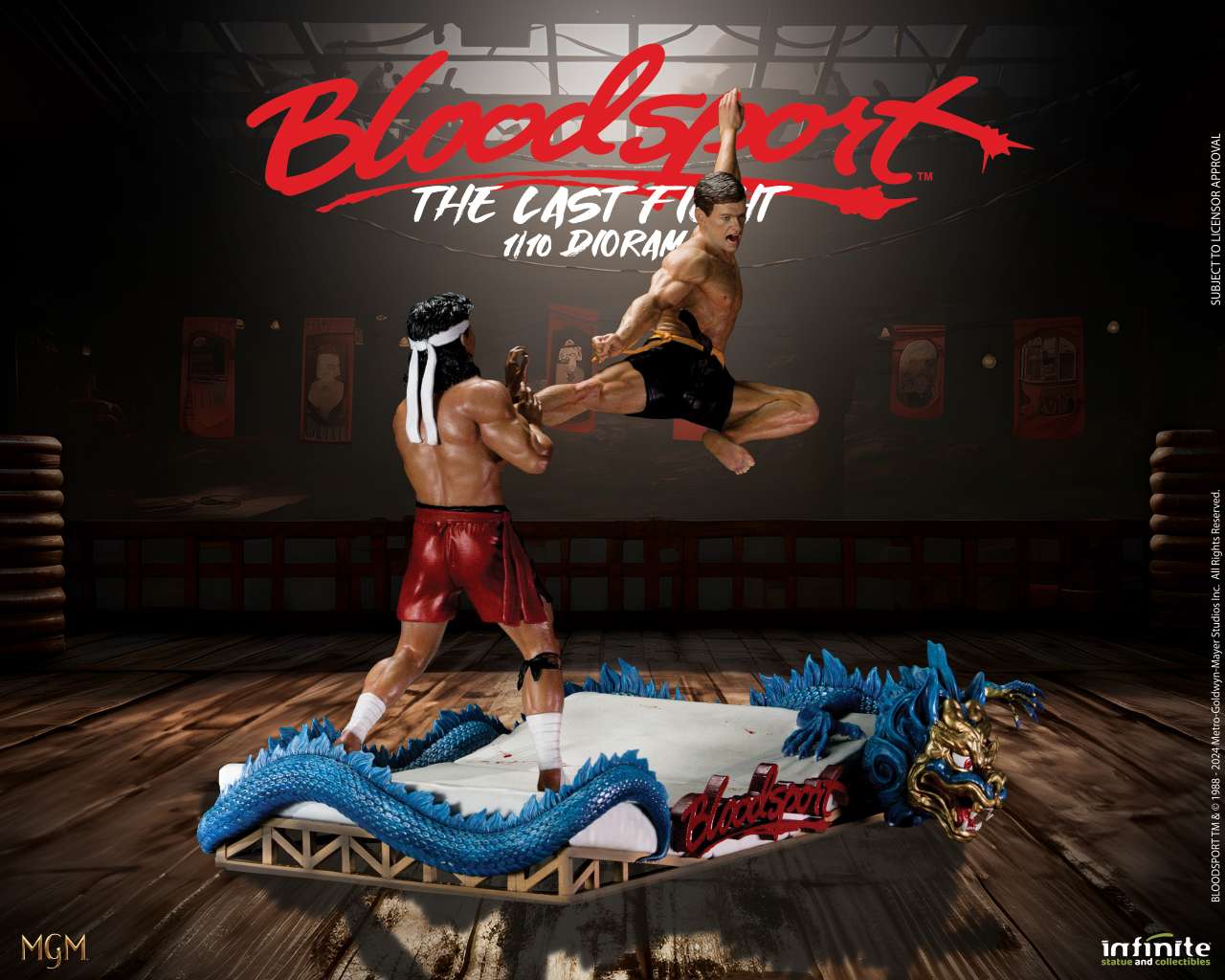 Infinite Statue BLOODSPORT Van Damme LAST FIGHT Diorama