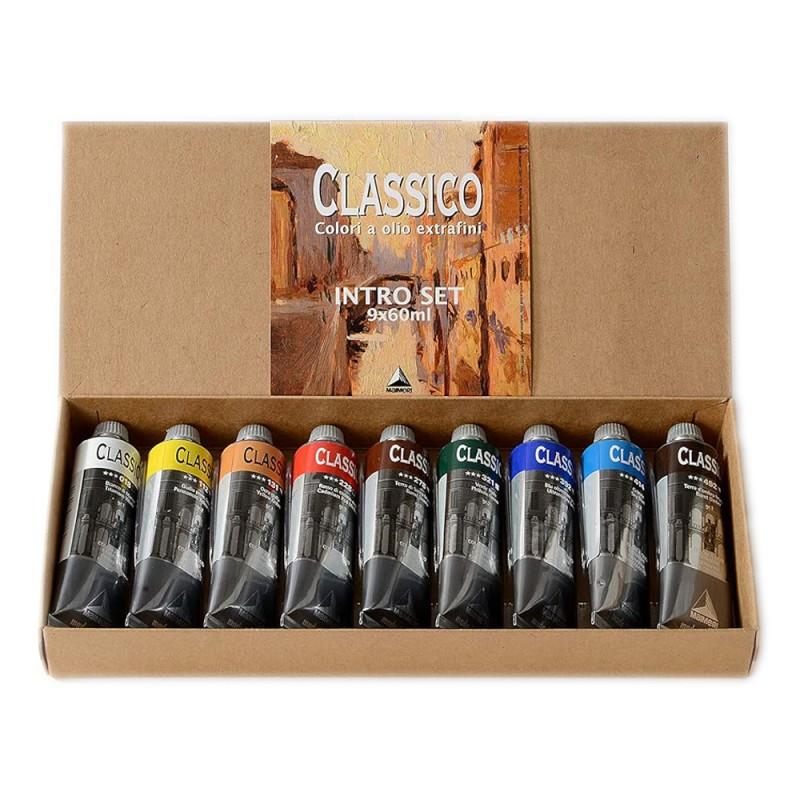 MAIMERI - CLASSICO - Set colori a olio extrafini 9 x 60 ml