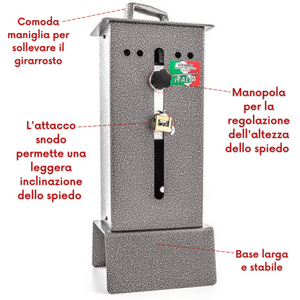 Giemme- Girarrosto Made in Italy 220V- 5W- 50 Hz