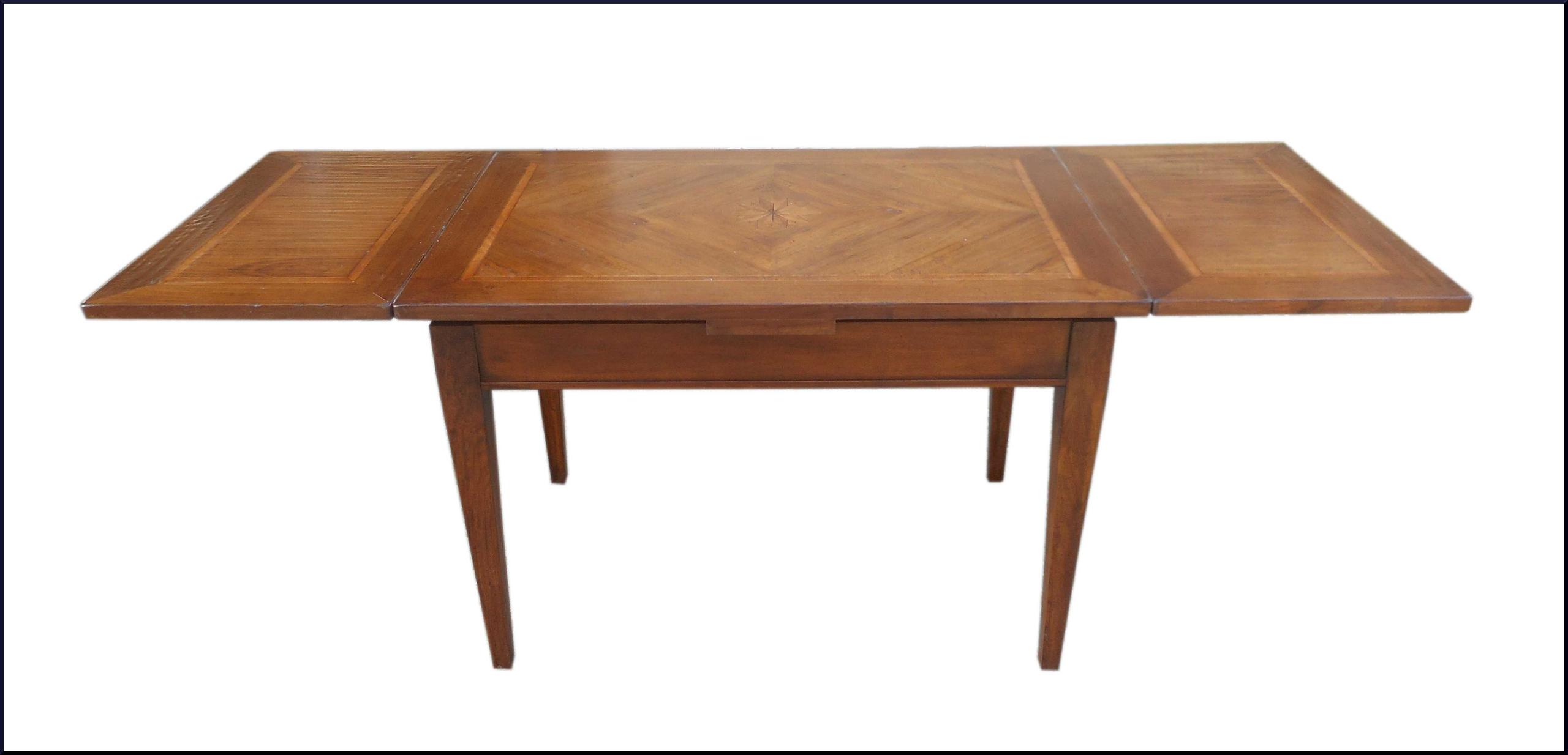Tavolo in stile antico con intarsio  lunghezza 110