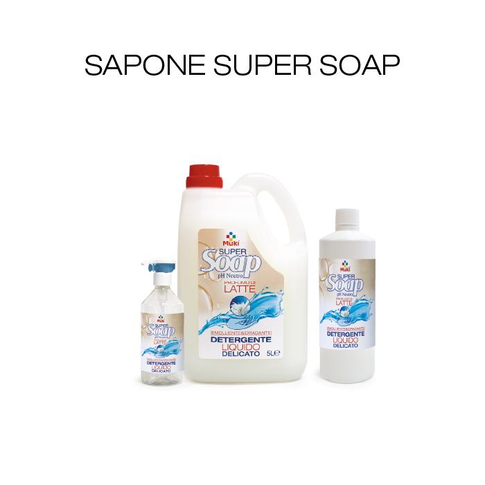 Sapone liquido delicato al profumo di latte ideale per detergere viso e mani. Ph neutro.