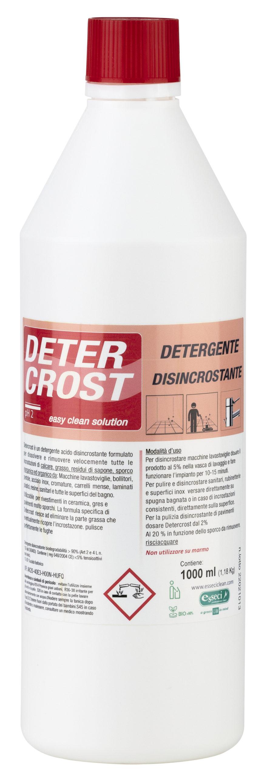 ES-1157-2  ESSECI- DETERCROST lt1 detergente acido incolore e inodore