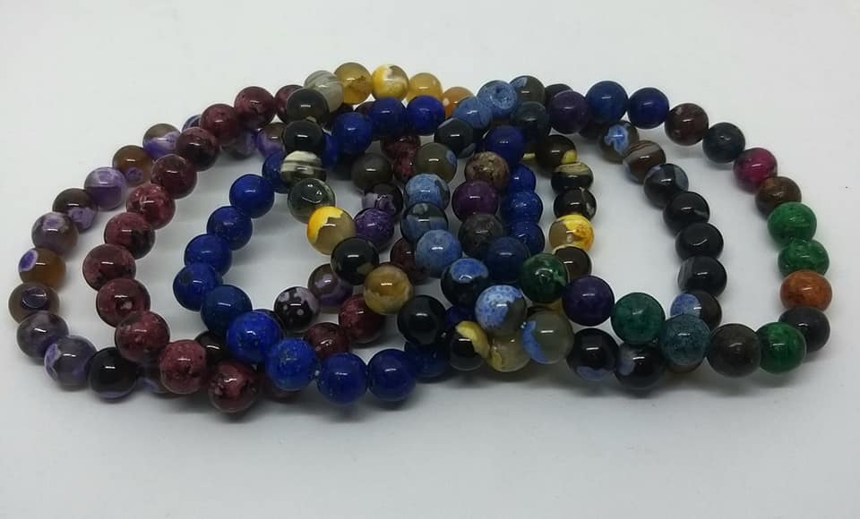 CONFEZIONE 6 PEZZI BRACCIALI PIETRE