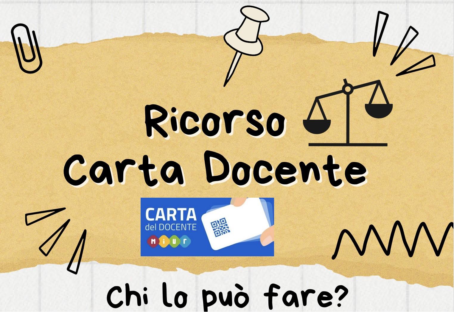 Ricorso Carta Docenti Precari