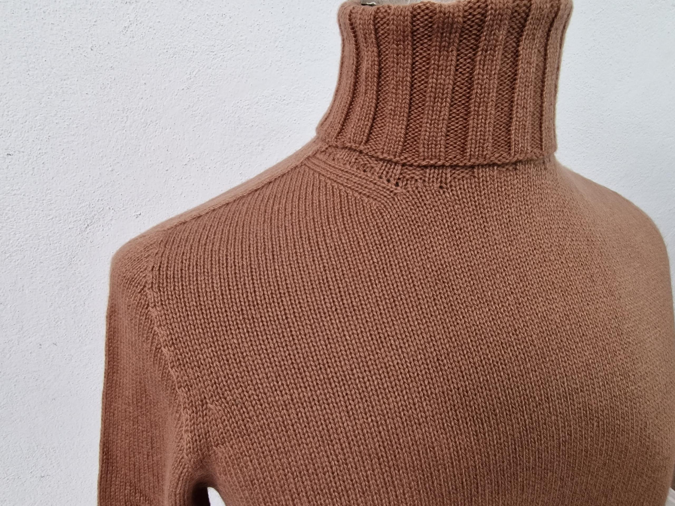 Maglione con Collo Ciclista in Cashmere 100%