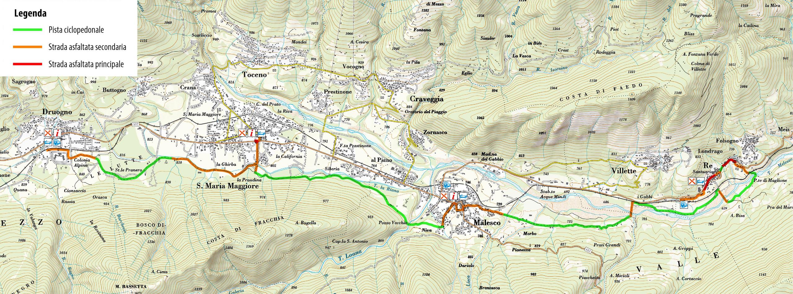 pista ciclabile bicicletta mappa verbano cusio ossola famiglie bambini percorso facile outdoor