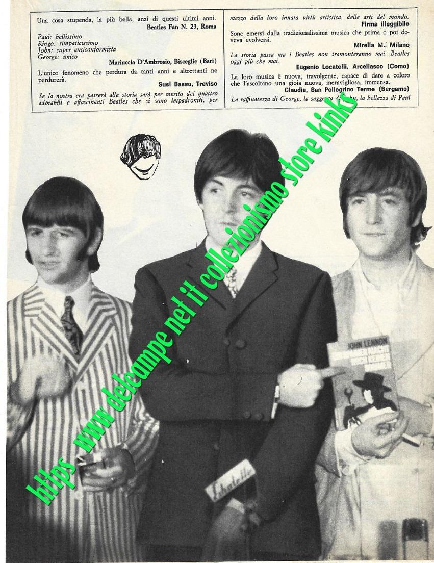 067> 5 Pagine < VOGLIAMO I BEATLES Referendum di Ciao Amici - 1966 > Documento Storico per i BEAT !