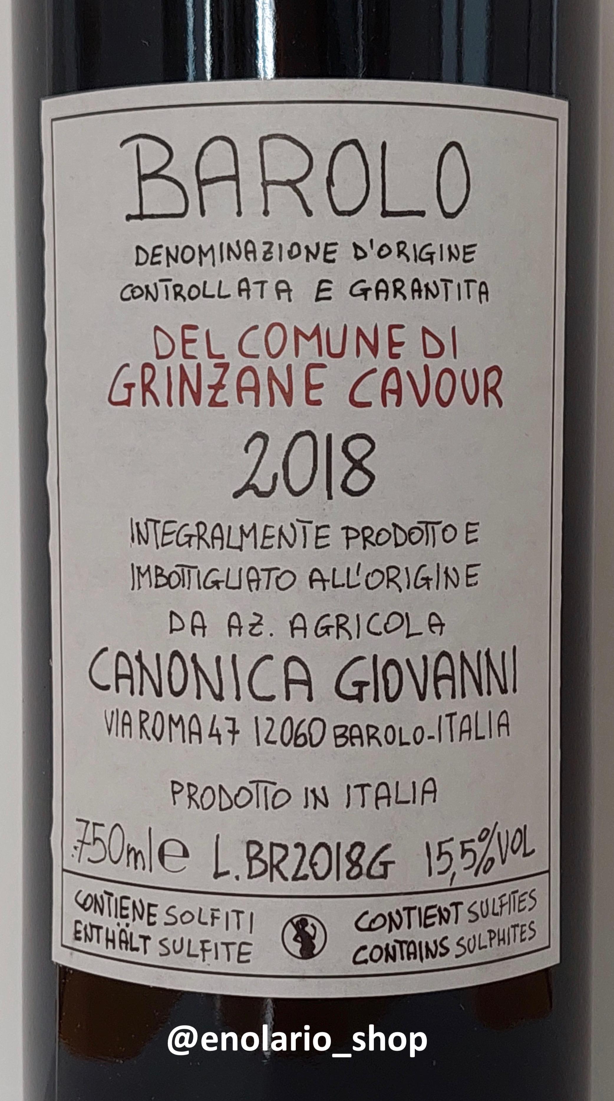 Giovanni Canonica Barolo Grinzane Cavour 2018