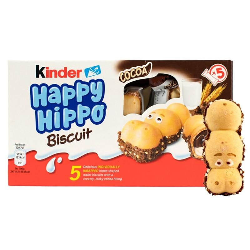 Kinder Happy Hippo al Cioccolato - Scatola da 5 Pezzi