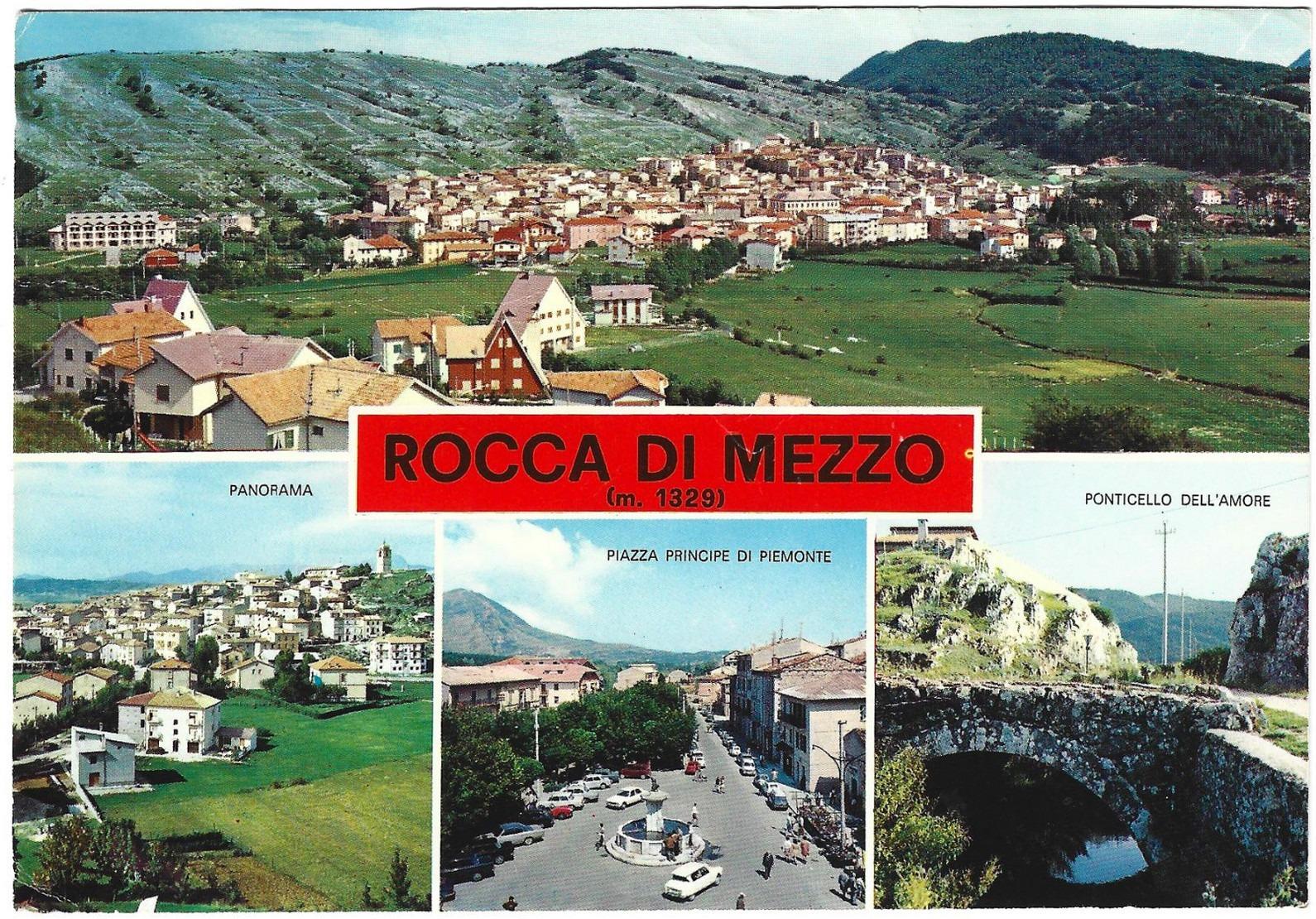 061> ROCCA DI MEZZO < Varie Vedute > - Cartolina viaggiata nel 1979 - Bella affrancatura