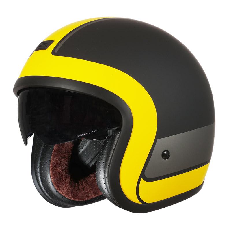 Casco origine sprint record giallo e nero opaco