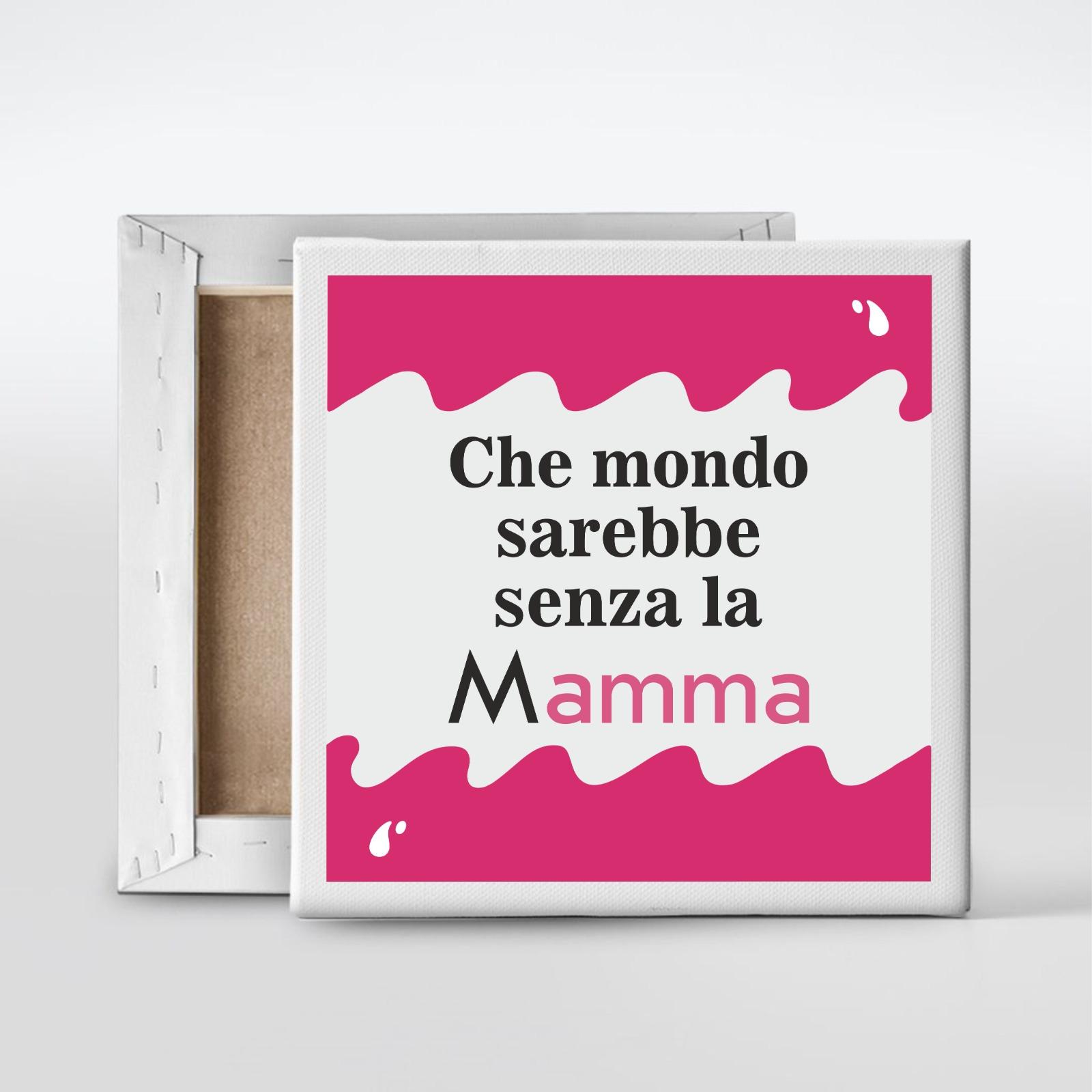 Quadretto stampato su tela per la mamma