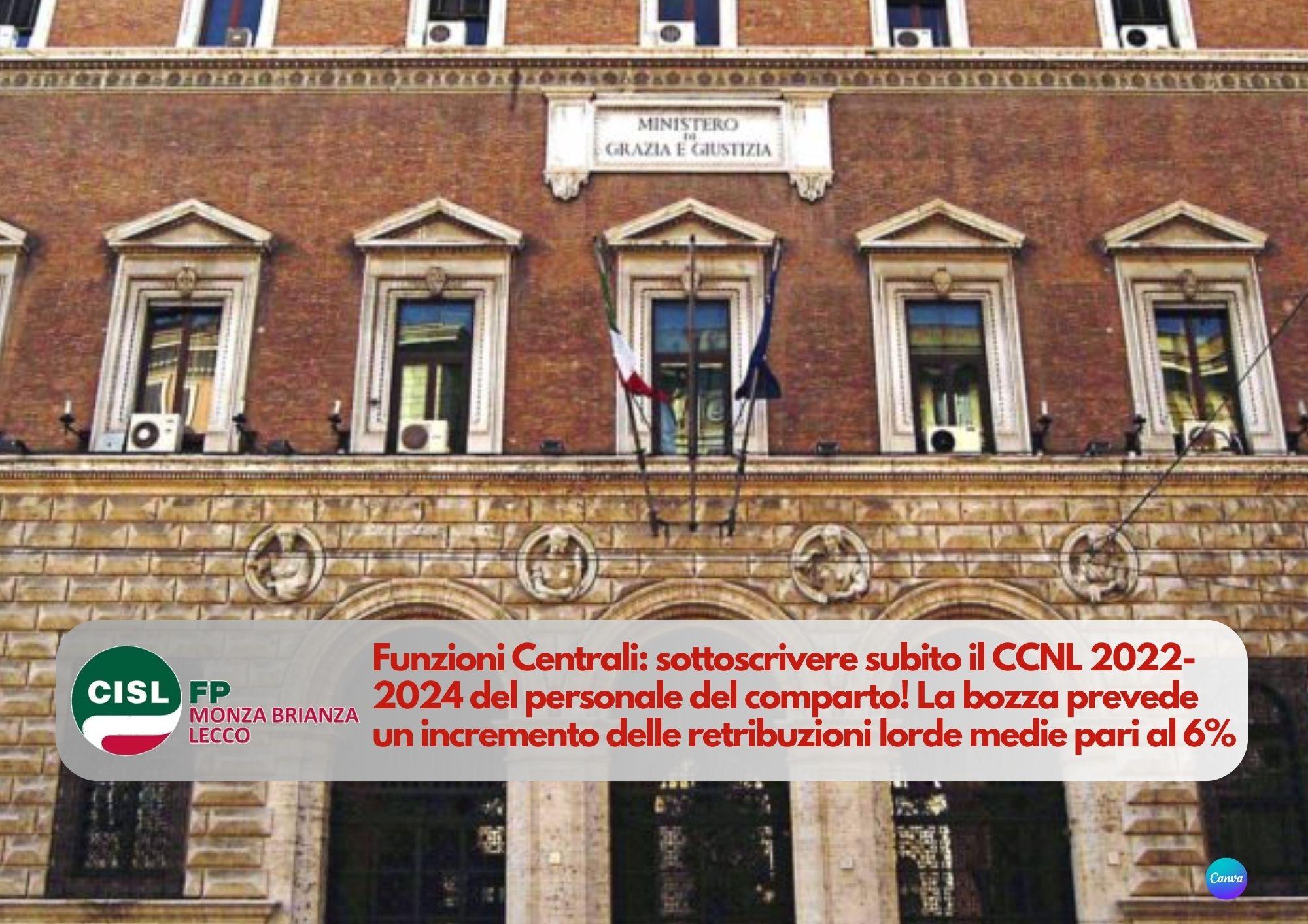 ccnl funzioni centrali 2024 pdf