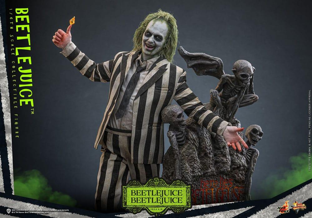 Hot Toys BEETLEJUICE 1/6 Action FIGURE Movie Masterpiece