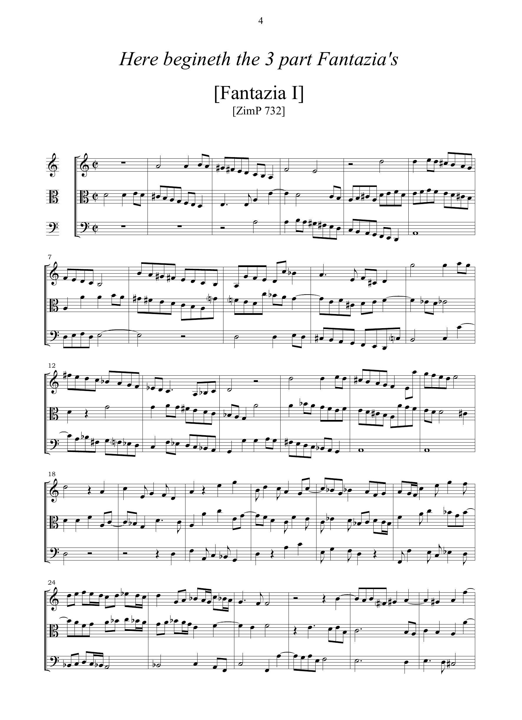 H.Purcell: 15 Fantazias (Ms, GB-Lbl)