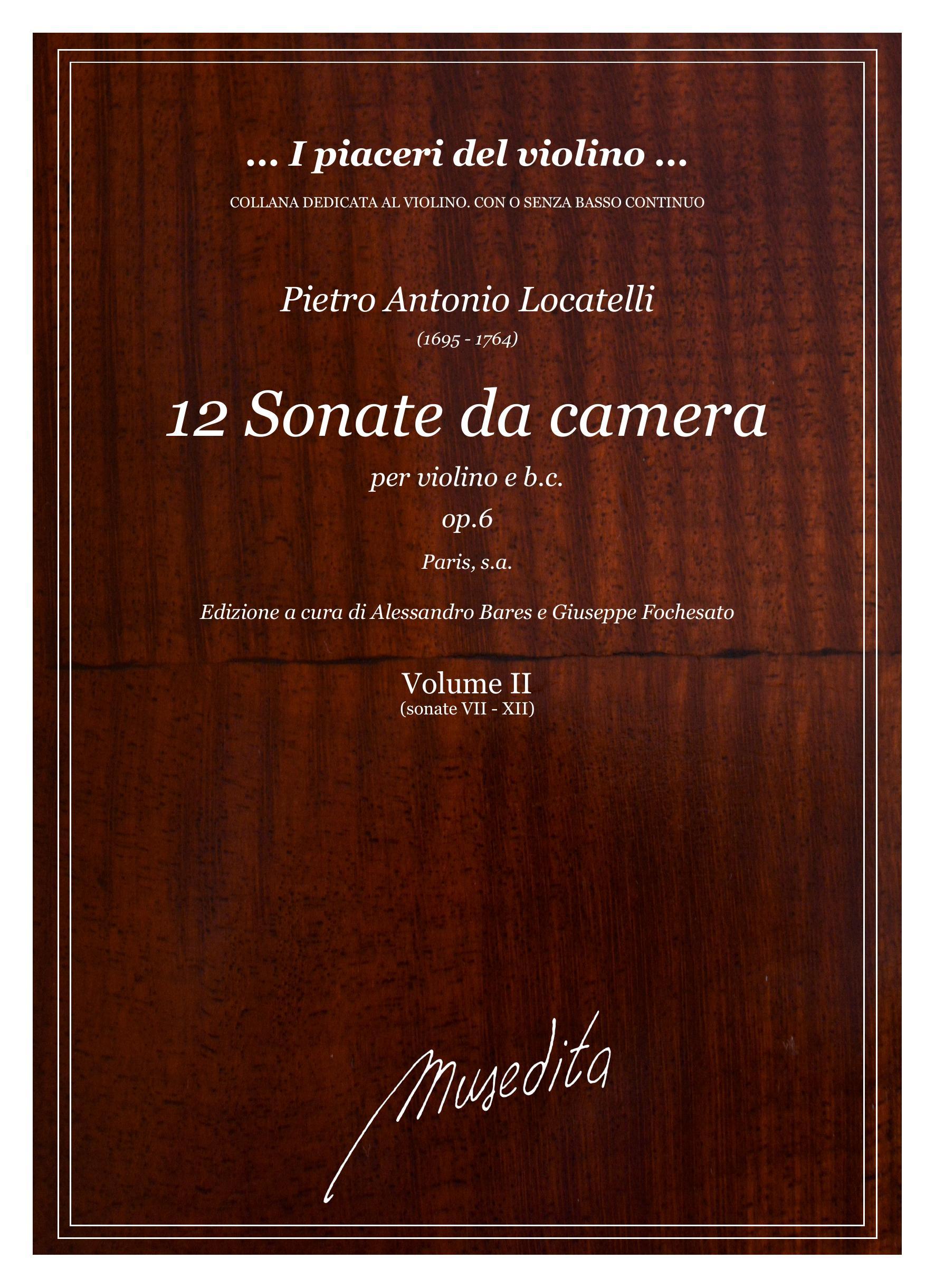 P.A.Locatelli: XII Sonate da camera op.6 (Paris, s.a.)