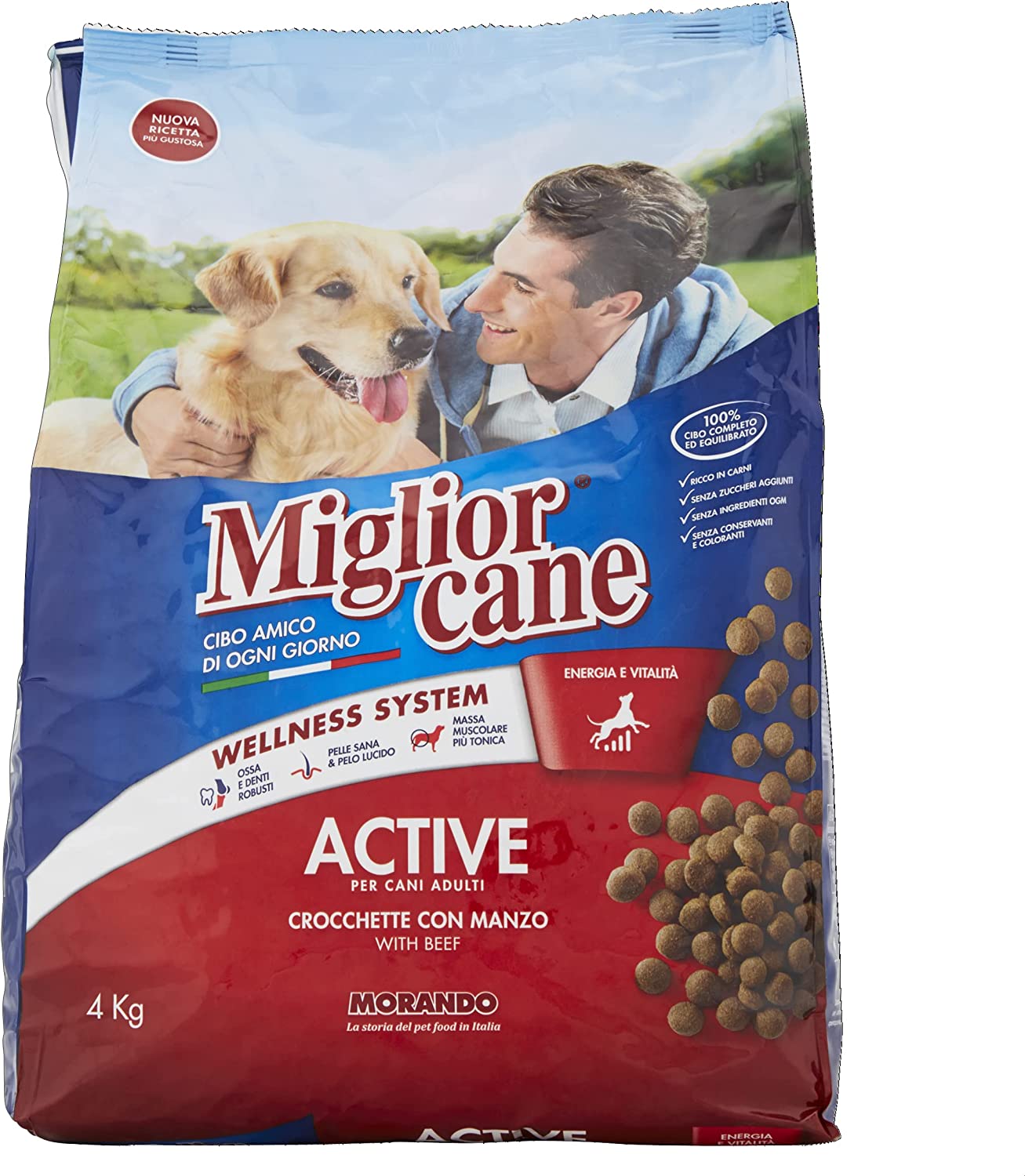 Miglior Cane Active, Manzo - 4 kg