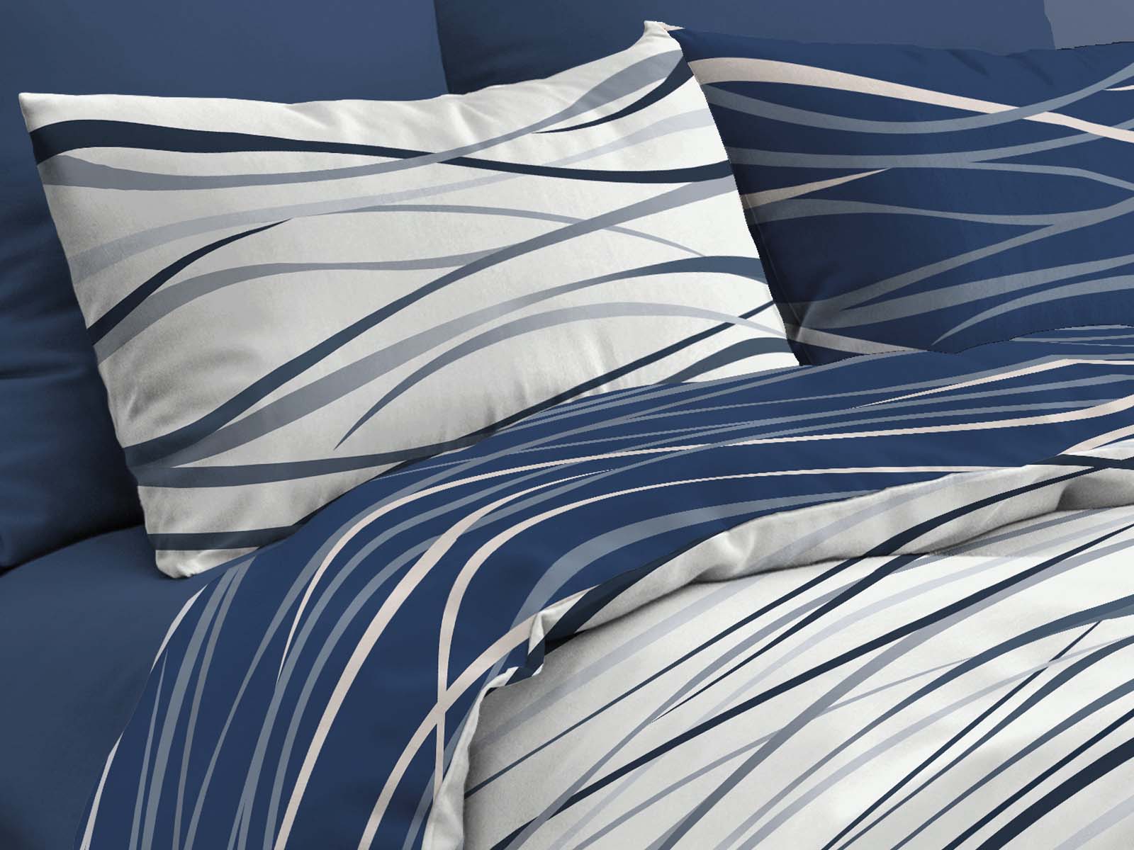 Daunex Parure Copripiumino Infinity CORK letto singolo cm. 155 x 200 colore blu
