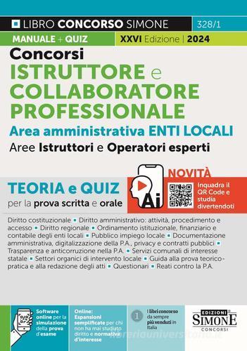 SIMONE  -  ENTI LOCALI - ISTRUTTORE E COLLABORATORE PROFESS. AREA AMMINISTR. TEORIA E QUIZ